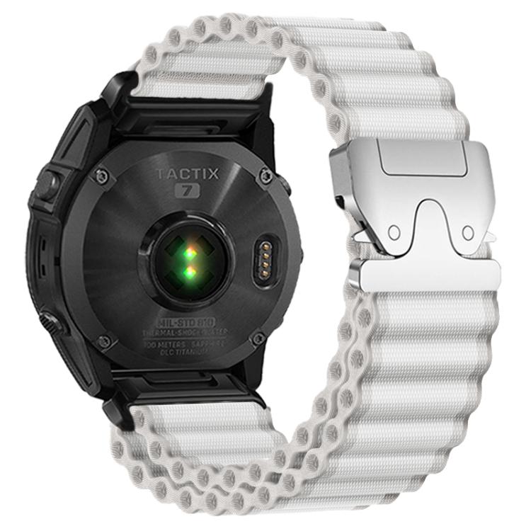 Parachute Buckle Off Road Wide Ribbed Nylon Watch Band, For Gamin 26mm, For Gamin 22mm, For Gamin 20mm