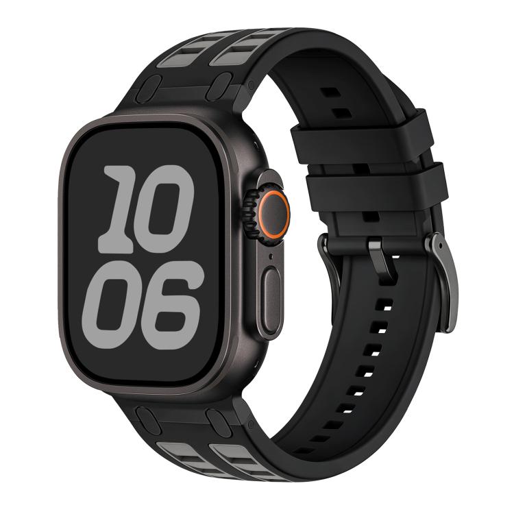 Vibrant Contrast Color Silicone Watch Band, For Apple Watch 46mm / 49mm / 45mm / 44mm, For Apple Watch 42mm / 41mm / 40mm / 38mm
