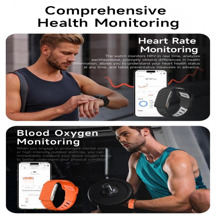 KR96 Pro Screenless Smart Bracelet Nylon Strap, Support Health Monitoring / Multiple Sports Modes