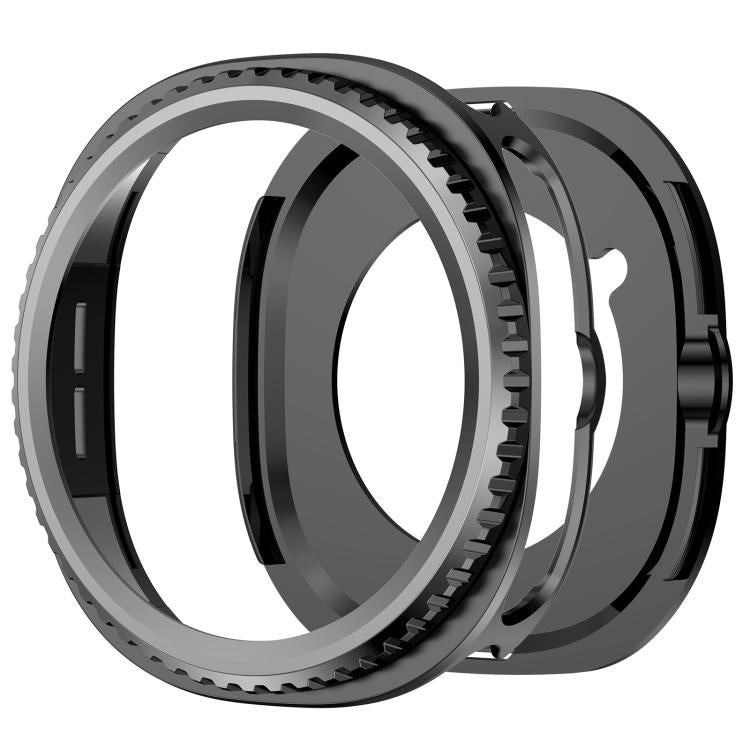 Rotating Metal Frame PC Watch Protective Case, For Samsung Galaxy Watch8 Classic 46mm