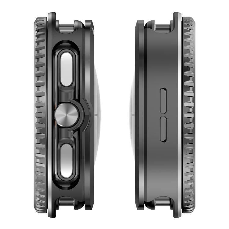 Rotating Metal Frame PC Watch Protective Case, For Samsung Galaxy Watch8 Classic 46mm