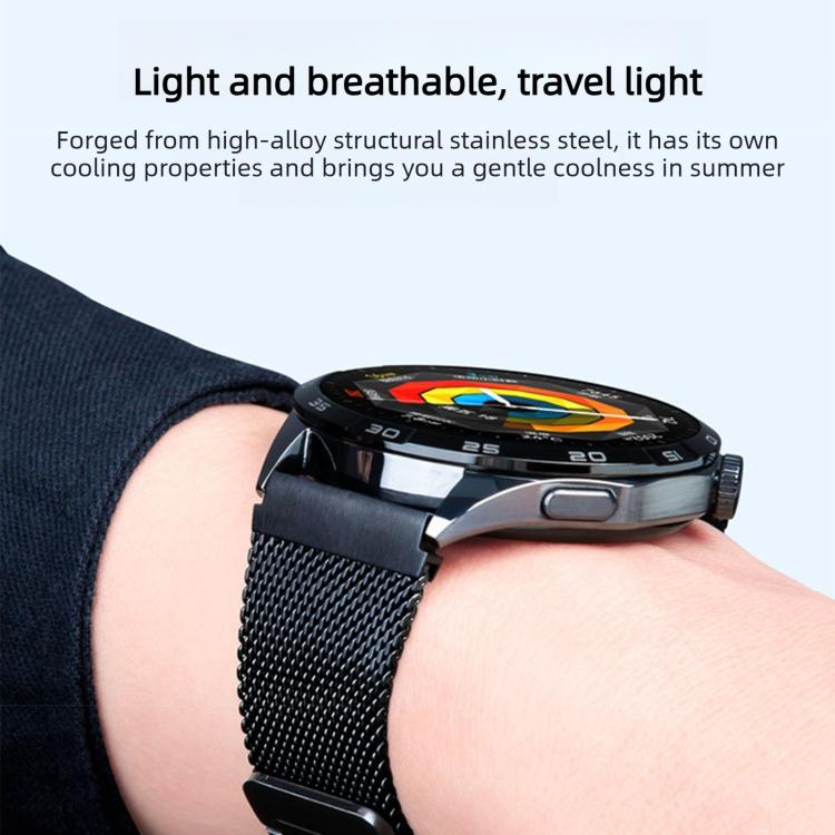 I-Shaped Magnetic Stainless Steel Watch Band, For Huawei Watch GT Runner 2