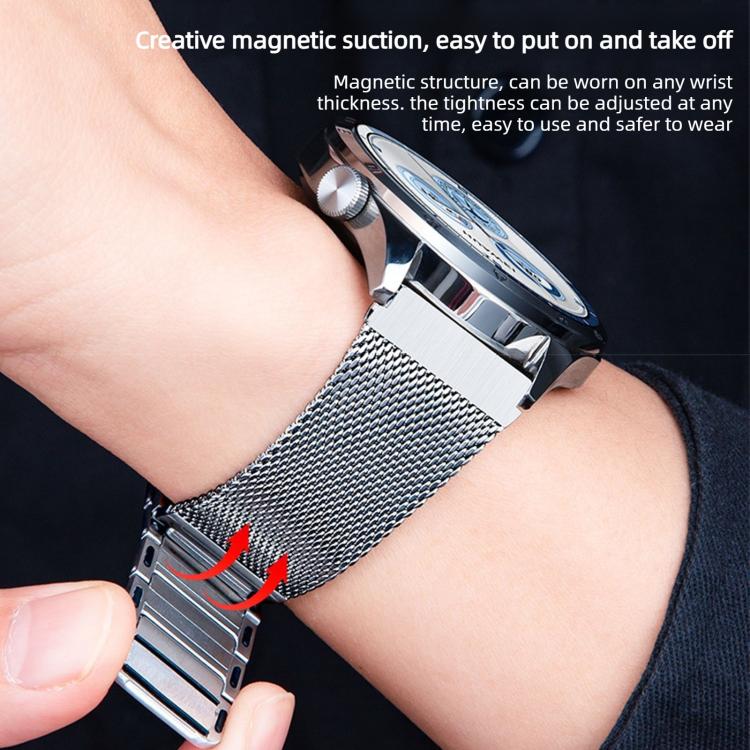 I-Shaped Magnetic Stainless Steel Watch Band, For Huawei Watch GT Runner 2