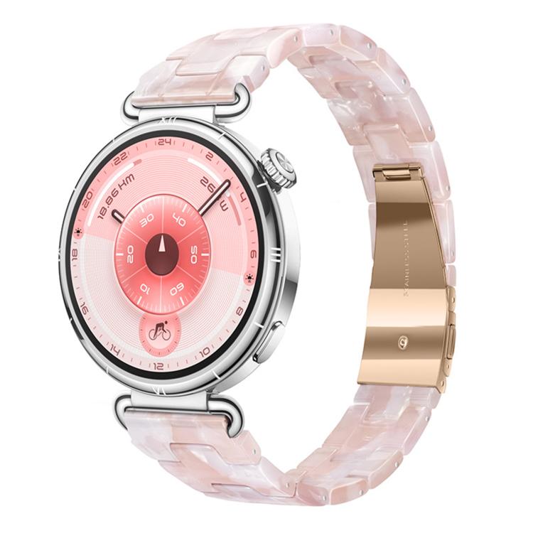 Slim Butterfly Clasp Three Beads Resin Watch Band, 18mm, 20mm