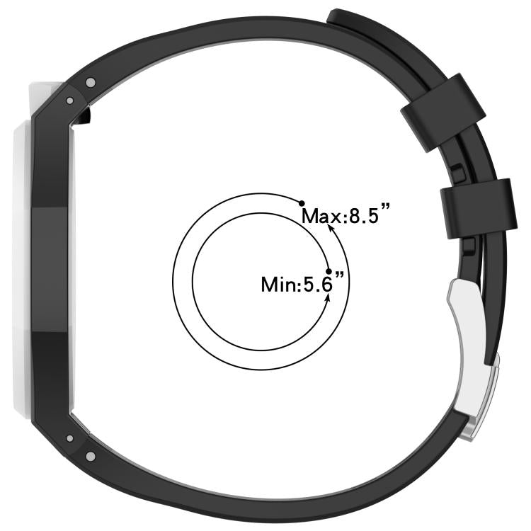 Integrated Stainless Steel Pin Buckle Contrast Color Silicone Watch Band, For Swatch Royal Pop