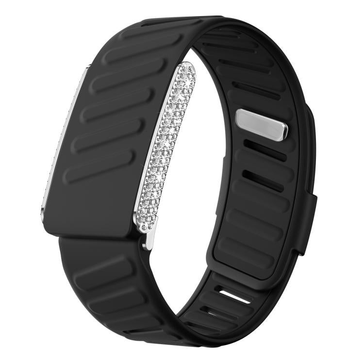 Full Diamond Style Two Color Silicone Watch Band, For WHOOP 5.0 Regular