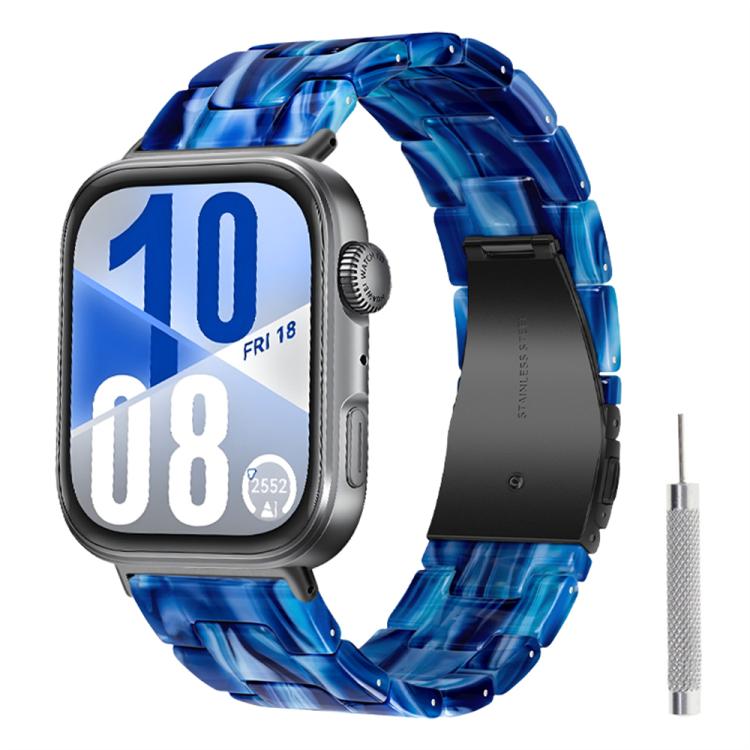 Butterfly Clasp Three Beads Resin Watch Band with Removal Tool, For Huawei Watch Fit 2, For Huawei Watch Fit, For Huawei Watch Fit 5 / Fit 5 Pro / Fit 4