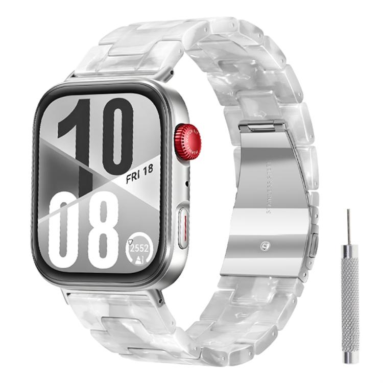 Butterfly Clasp Three Beads Resin Watch Band with Removal Tool, For Huawei Watch Fit 2, For Huawei Watch Fit, For Huawei Watch Fit 5 / Fit 5 Pro / Fit 4