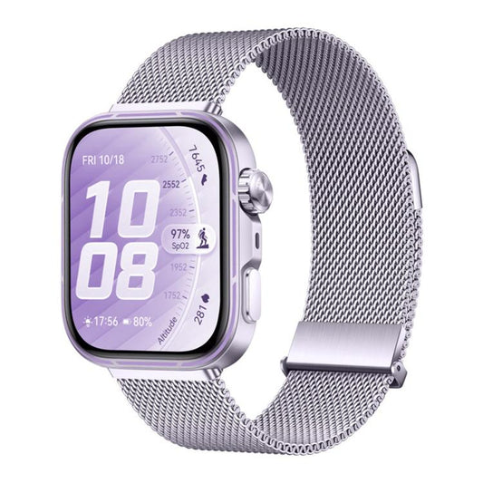 Two-Section Dual Magnetic Milanese Stainless Steel Watch Band, For Huawei Watch Fit 5 / Fit 5 Pro / Fit 4