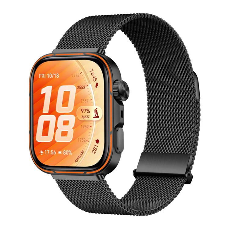 Two-Section Dual Magnetic Milanese Stainless Steel Watch Band, For Huawei Watch Fit 5 / Fit 5 Pro / Fit 4