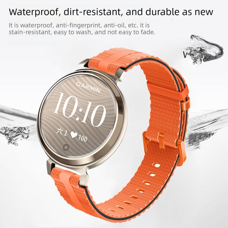 Line Pattern Silicone Watch Band, For Garmin Lily 2