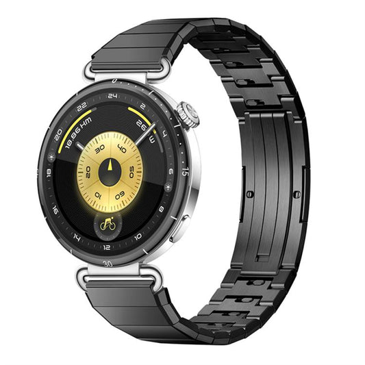 Quick Release Spring Bar One Bead Butterfly Clasp Adjustable Link Stainless Steel Watch Band, 18mm