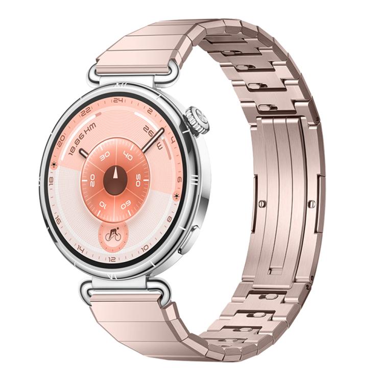 Quick Release Spring Bar One Bead Butterfly Clasp Adjustable Link Stainless Steel Watch Band, 18mm