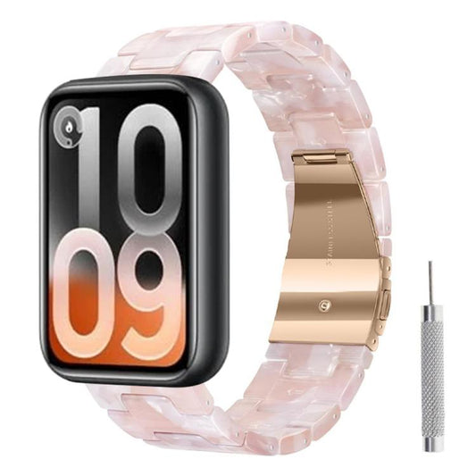 Butterfly Clasp Three Beads Resin Watch Band with Removal Tool, For Xiaomi Band 10 Pro / Redmi Watch 6 / 5
