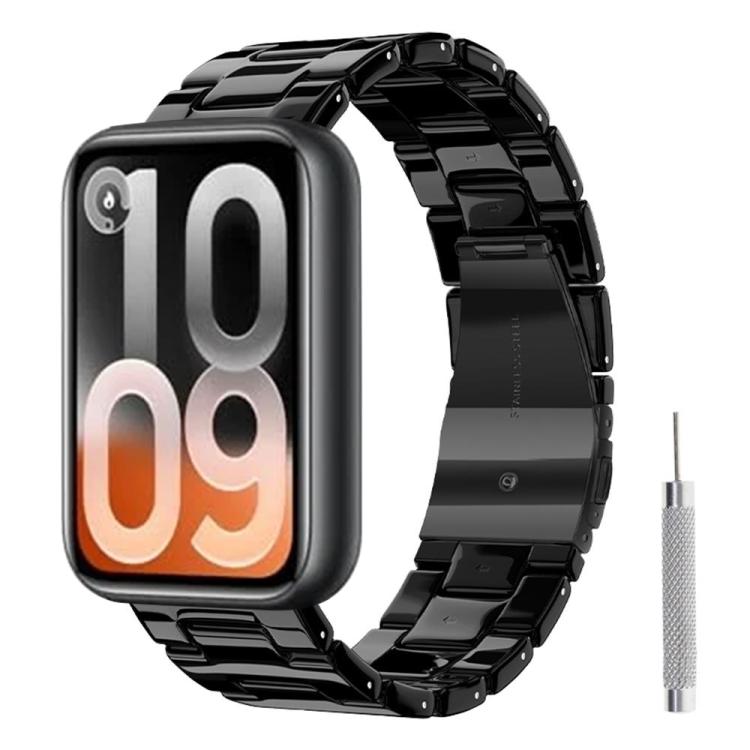 Butterfly Clasp Three Beads Resin Watch Band with Removal Tool, For Xiaomi Band 10 Pro / Redmi Watch 6 / 5