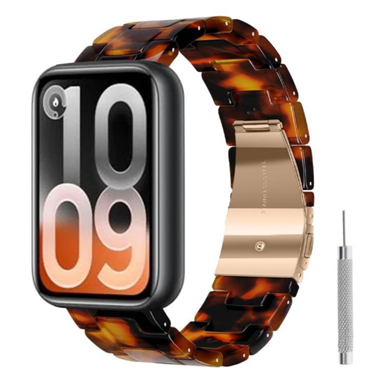 Butterfly Clasp Three Beads Resin Watch Band with Removal Tool, For Xiaomi Band 10 Pro / Redmi Watch 6 / 5