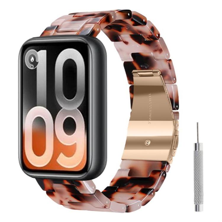 Butterfly Clasp Three Beads Resin Watch Band with Removal Tool, For Xiaomi Band 10 Pro / Redmi Watch 6 / 5