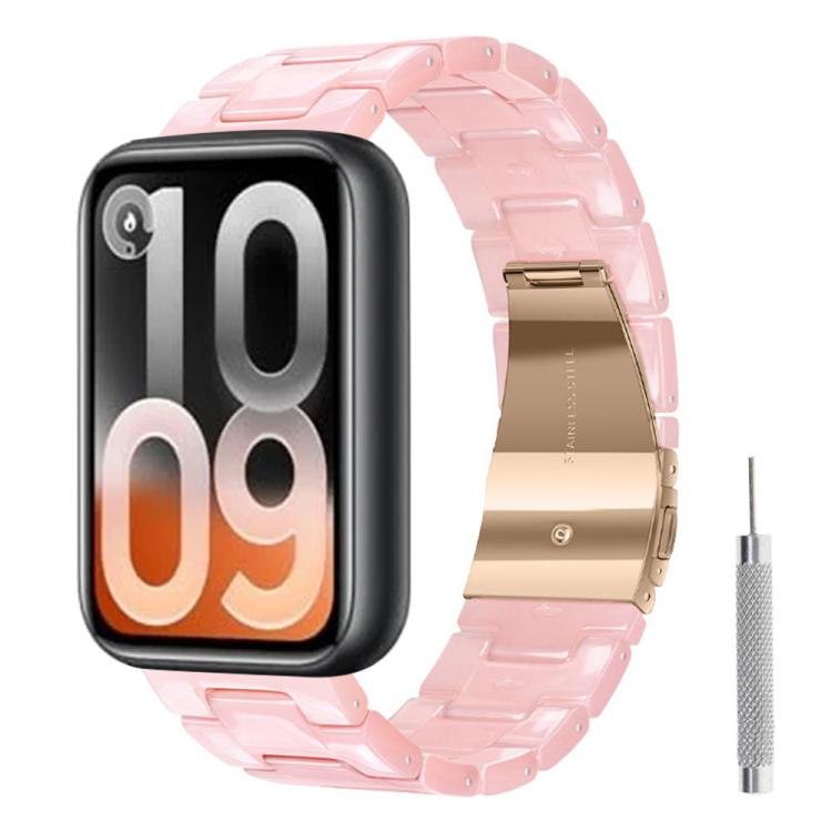 Butterfly Clasp Three Beads Resin Watch Band with Removal Tool, For Xiaomi Band 10 Pro / Redmi Watch 6 / 5