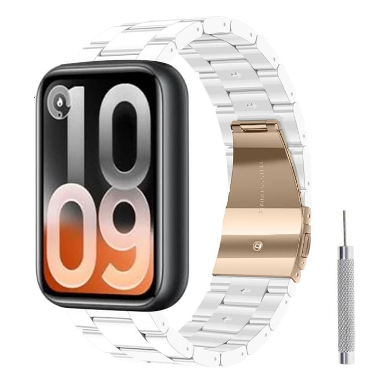Butterfly Clasp Three Beads Resin Watch Band with Removal Tool, For Xiaomi Band 10 Pro / Redmi Watch 6 / 5