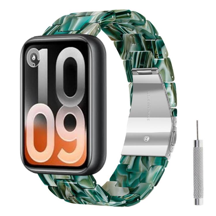 Butterfly Clasp Three Beads Resin Watch Band with Removal Tool, For Xiaomi Band 10 Pro / Redmi Watch 6 / 5
