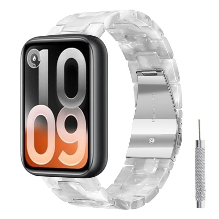Butterfly Clasp Three Beads Resin Watch Band with Removal Tool, For Xiaomi Band 10 Pro / Redmi Watch 6 / 5