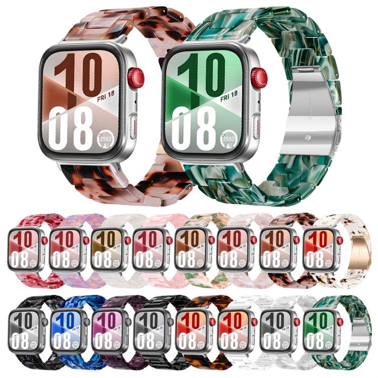 Butterfly Clasp Three Beads Resin Watch Band with Removal Tool, For Xiaomi Band 10 Pro / Redmi Watch 6 / 5