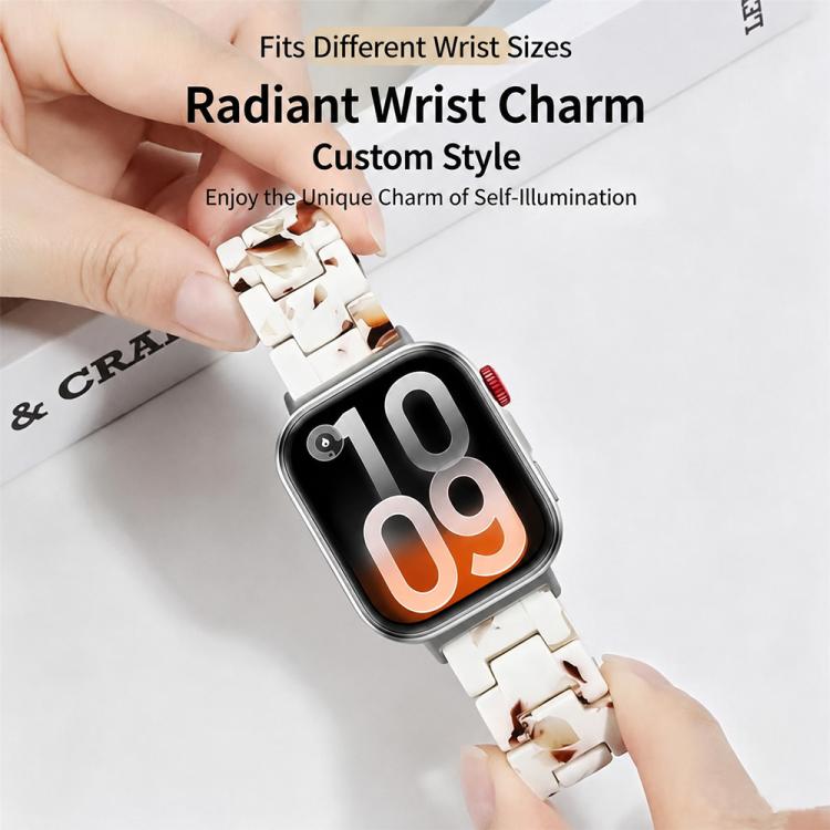 Butterfly Clasp Three Beads Resin Watch Band with Removal Tool, For Xiaomi Band 10 Pro / Redmi Watch 6 / 5