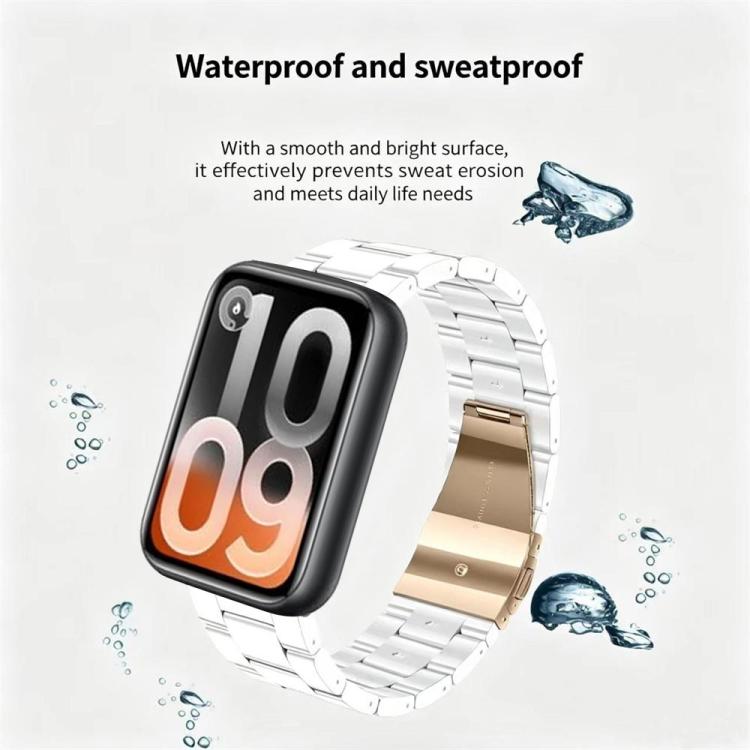 Butterfly Clasp Three Beads Resin Watch Band with Removal Tool, For Xiaomi Band 10 Pro / Redmi Watch 6 / 5