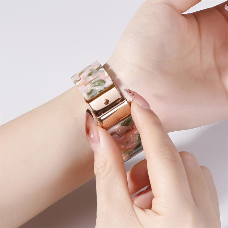 Butterfly Clasp Three Beads Resin Watch Band with Removal Tool, For Huawei Band 11 / Band 11 Pro
