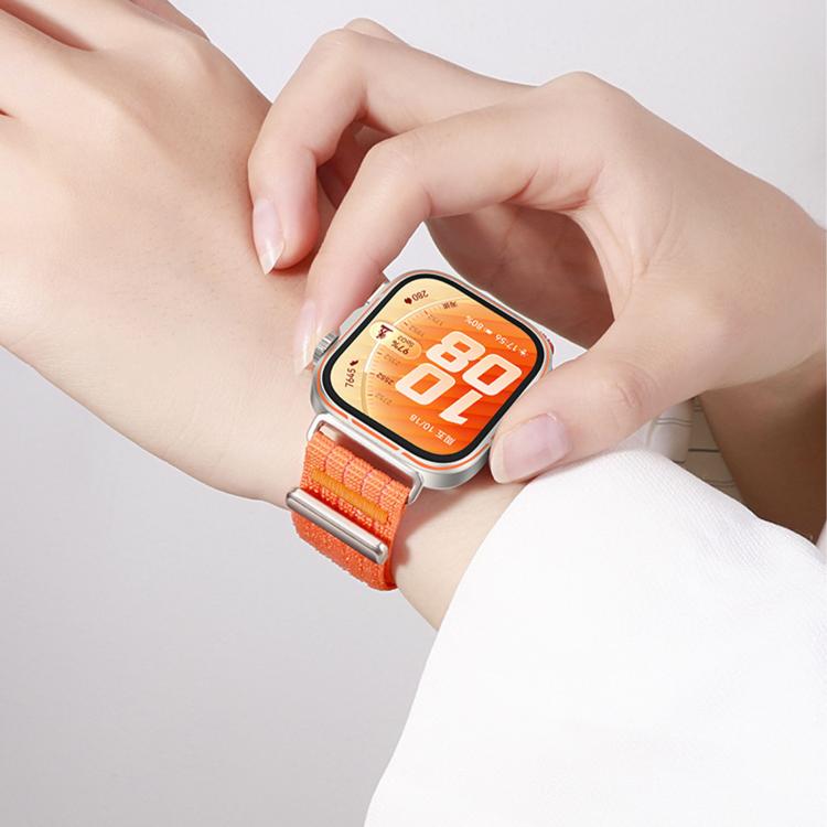 Two Section Nylon Woven Breathable Hook And Loop Fastener Watch Band, For Huawei Watch Fit 5 / Fit 5 Pro / Fit 4