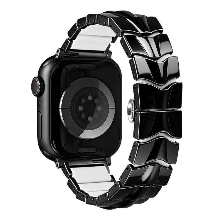 Arc Shadow Metal Hybrid Silicone Watch Band, For Apple Watch 46mm / 49mm / 45mm / 44mm, For Apple Watch 42mm / 41mm / 40mm / 38mm