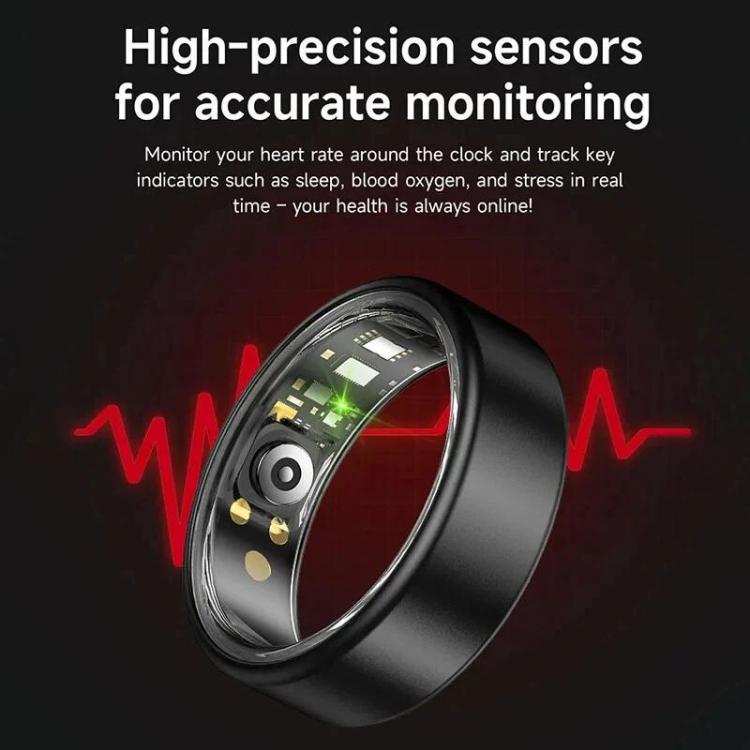 R88 Smart Ring Fitness Tracker, Supports Health Monitoring / Camera Control, Size 7, Size 8, Size 9, Size 10, Size 11, Size 12