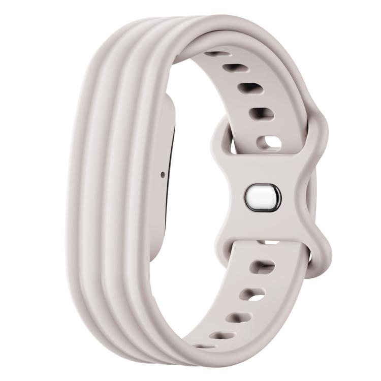 For Google Fitbit Air Solid Color Butterfly Buckle Silicone Watch Band, Size: S, Size: L