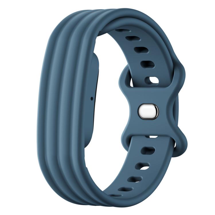 For Google Fitbit Air Solid Color Butterfly Buckle Silicone Watch Band, Size: S, Size: L