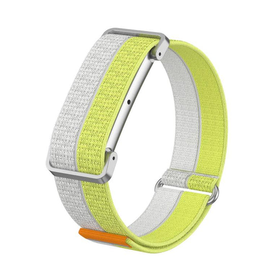 Metal Case Hybrid Feather Light Nylon Hook and Loop Fastener Watch Band, For Google Fitbit Air