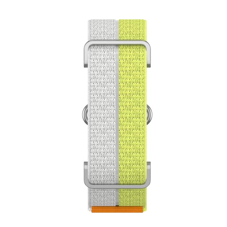 Metal Case Hybrid Feather Light Nylon Hook and Loop Fastener Watch Band, For Google Fitbit Air