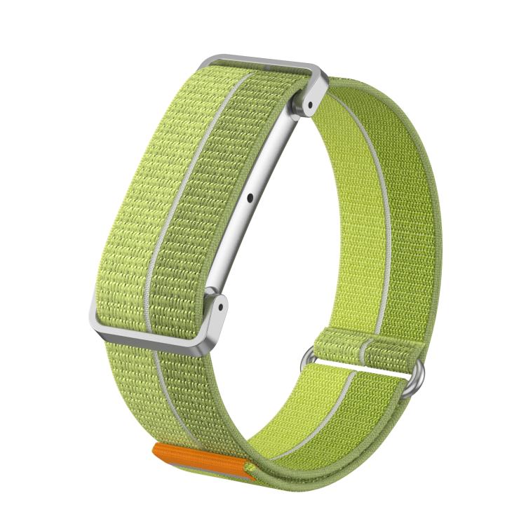 Metal Case Hybrid Feather Light Nylon Hook and Loop Fastener Watch Band, For Google Fitbit Air
