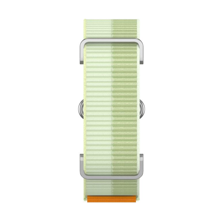 Metal Case Hybrid Nylon Hook and Loop Fastener Watch Band, For Google Fitbit Air