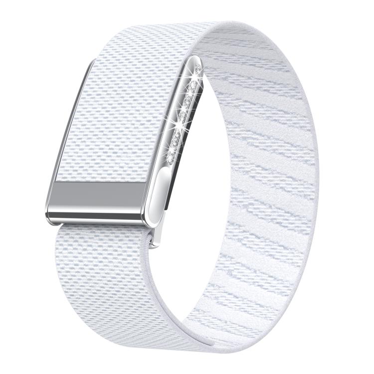 Single-Row Diamond Elastic Nylon Watch Band, For WHOOP 5.0 Electrocardiogram