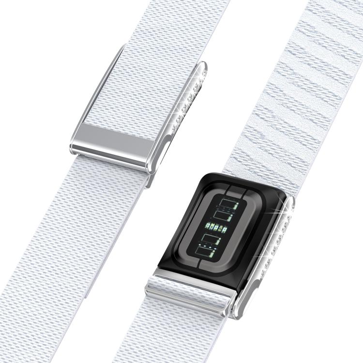 Single-Row Diamond Elastic Nylon Watch Band, For WHOOP 5.0 Electrocardiogram