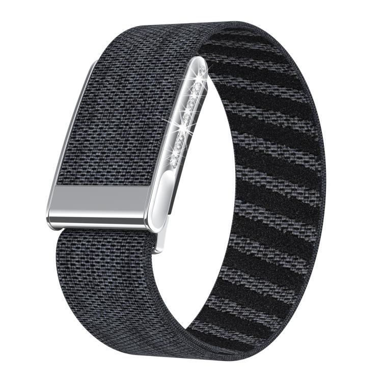 Single-Row Diamond Elastic Nylon Watch Band, For WHOOP 5.0 Electrocardiogram