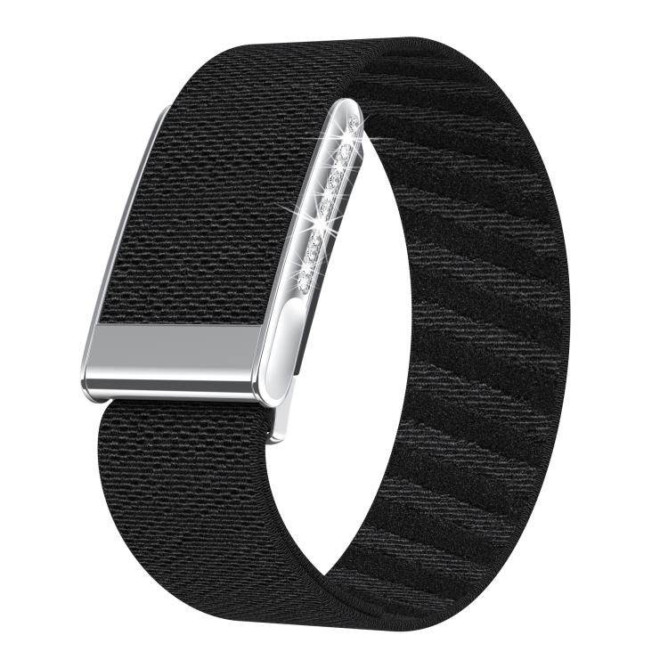 Single-Row Diamond Elastic Nylon Watch Band, For WHOOP 5.0 Electrocardiogram