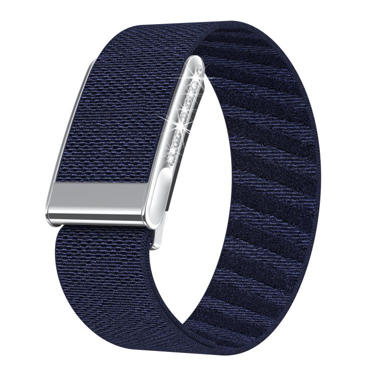 Single-Row Diamond Elastic Nylon Watch Band, For WHOOP 5.0 Electrocardiogram