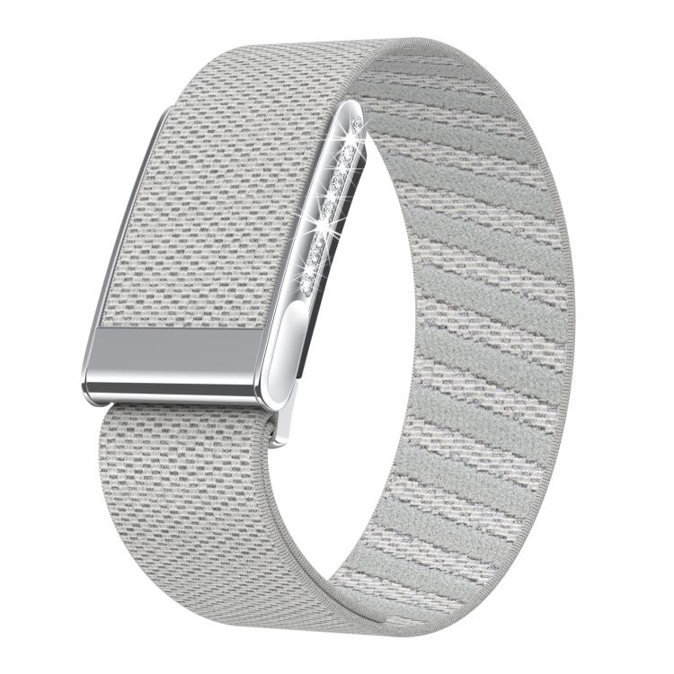 Single-Row Diamond Elastic Nylon Watch Band, For WHOOP 5.0 Electrocardiogram