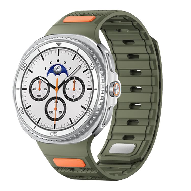 Dot Pattern Magnetic Solid Color Silicone Watch Band, For Galaxy Watch9/8/9 Classic/8 Classic