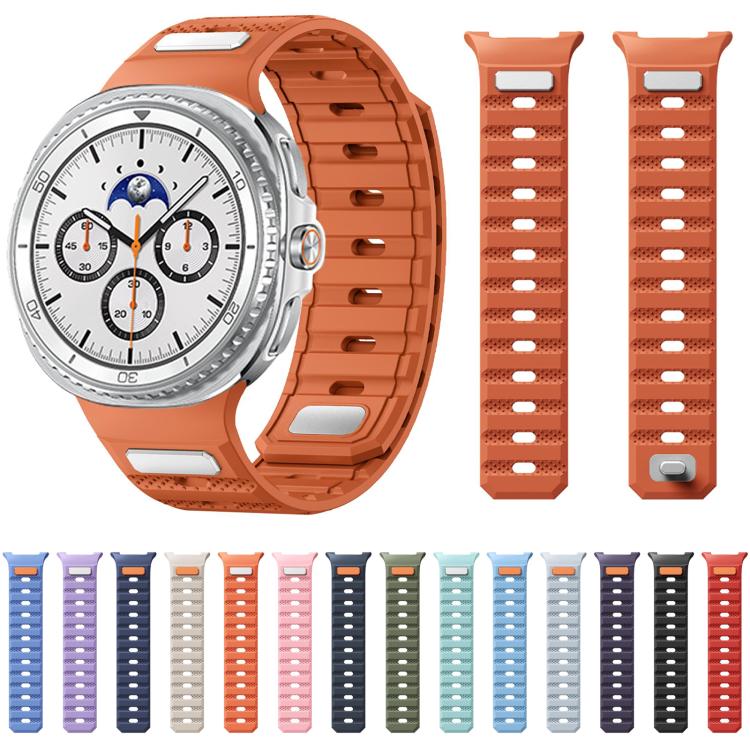 Dot Pattern Magnetic Solid Color Silicone Watch Band, For Galaxy Watch9/8/9 Classic/8 Classic