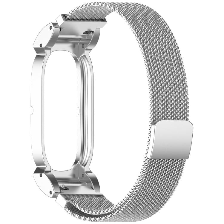 Metal Case Integrated Milanese Magnetic Stainless Steel Watch Band, For Google Fitbit Air