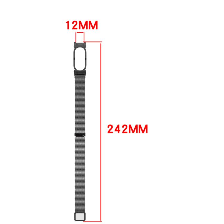 Metal Case Integrated Milanese Magnetic Stainless Steel Watch Band, For Google Fitbit Air
