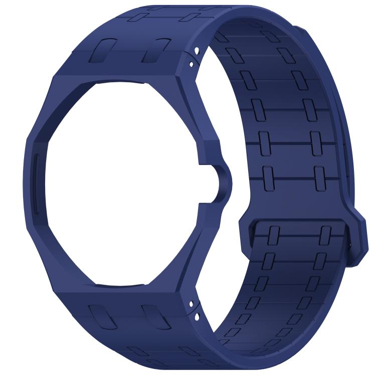 Integrated Three O Clock Side Magnetic Silicone Watch Band, For Swatch Royal Pop
