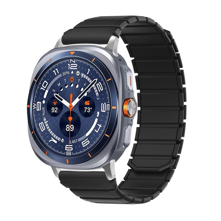 Two Color Magnetic Silicone Watch Band, For Galaxy Watch Ultra 2026-2024, For Galaxy Watch9/8/9 Classic/8 Classic
